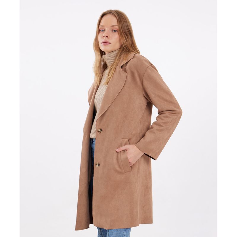 SEVEN SEVEN - Chaqueta Para Mujer Abrigo Color Cafe  Marca Seven Seven #28080890