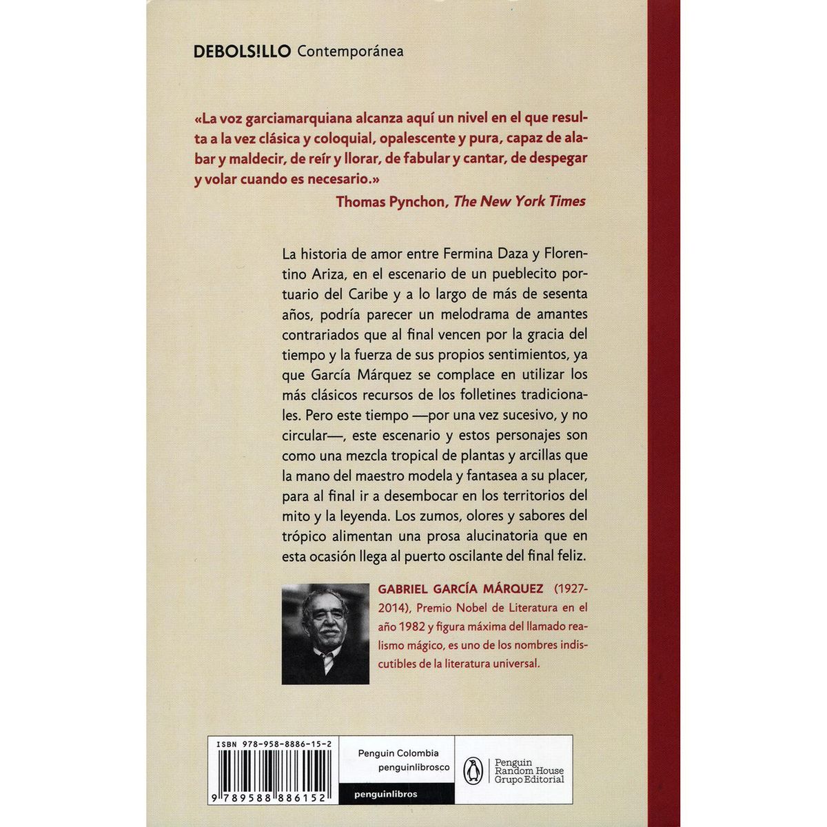 DEBOLSILLO - El Amor En Los Tiempos Del Cólera. Gabriel García Márquez