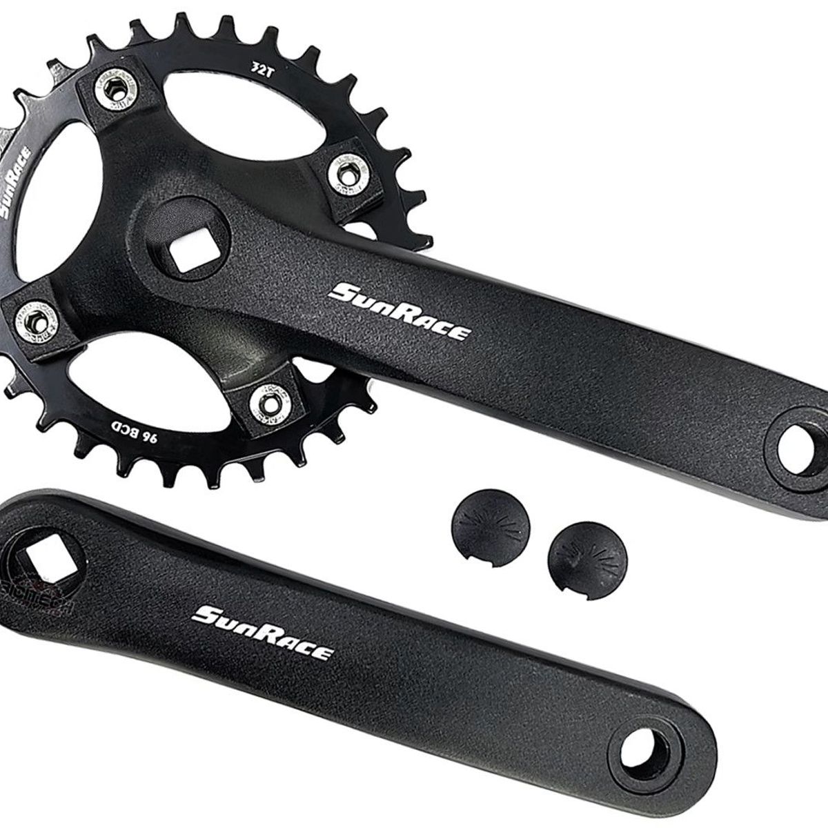 SUNRISE - Plato Biela Bicicleta 32D Sunrace Monoplato 9Velocidades Mtb