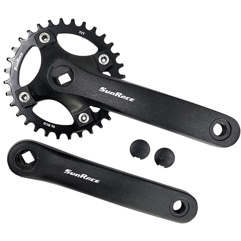 SUNRISE - Plato Biela Bicicleta 32D Sunrace Monoplato 9Velocidades Mtb