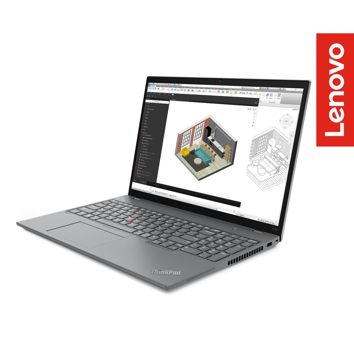 LENOVO - Portátil Lenovo Workstation ThinkPad P16s Gen 2 Intel Core i7 64GB 1TB