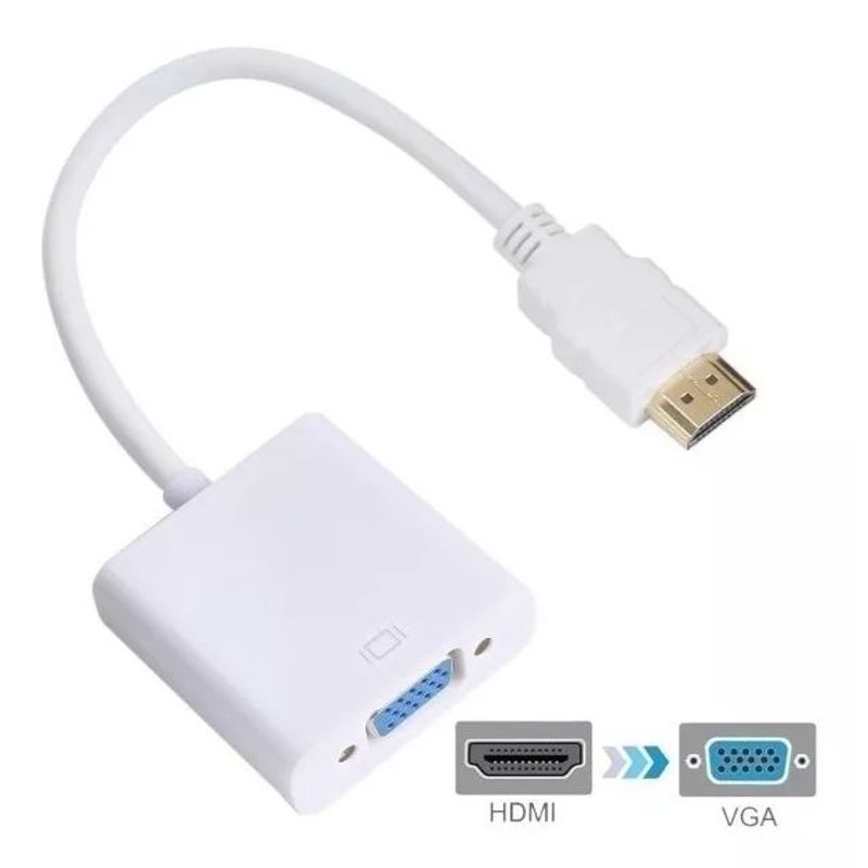 GENERICO - Convertidor - Adaptador Hdmi A Vga Con Audio