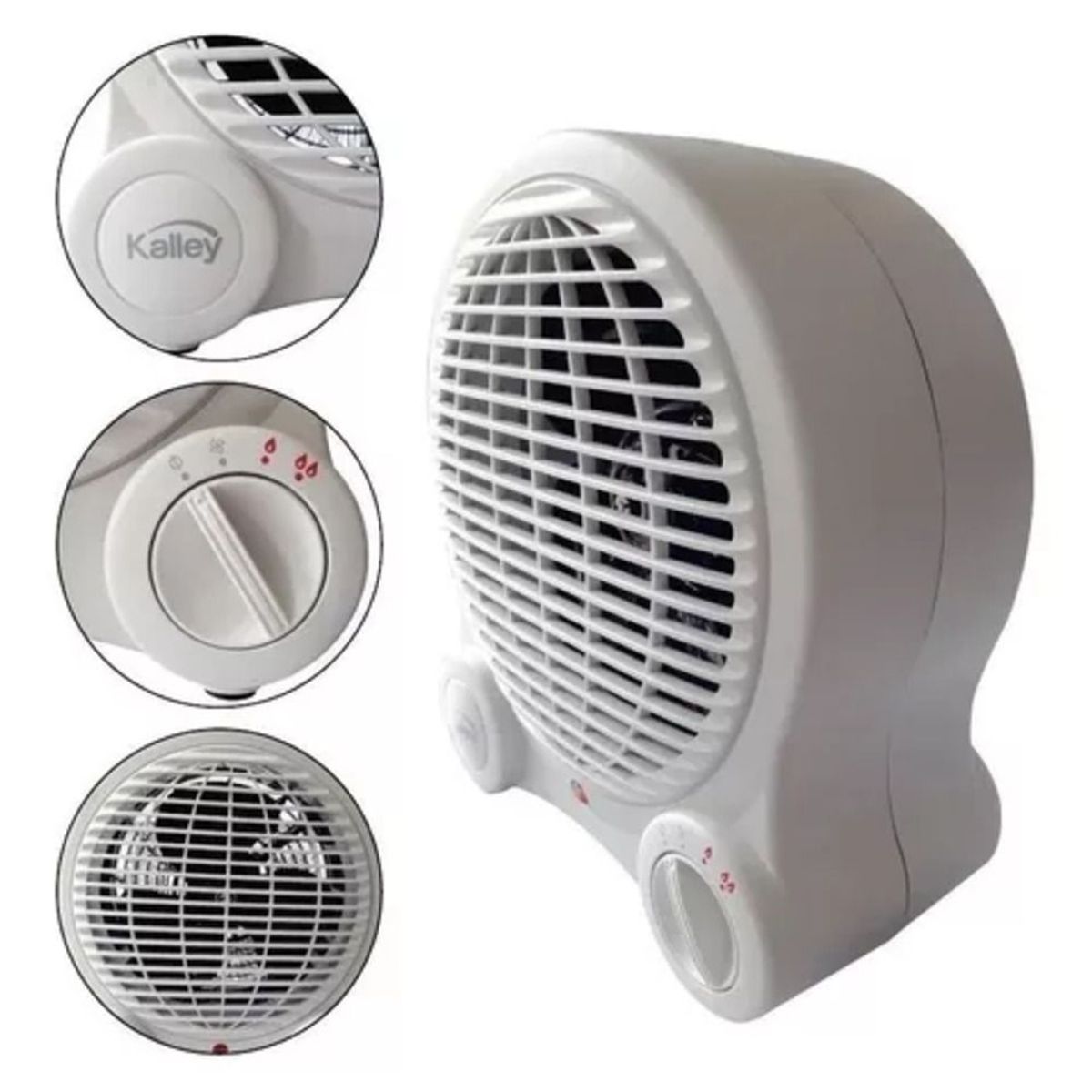 KALLEY - Calefactor calentador ambiente kalley calefac1500w