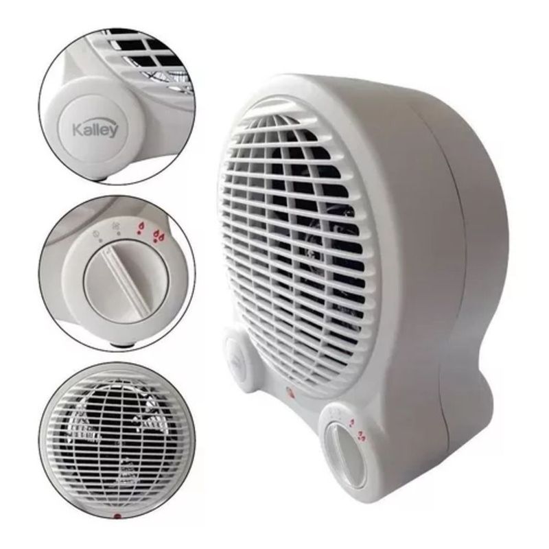KALLEY - Calefactor calentador ambiente kalley calefac1500w