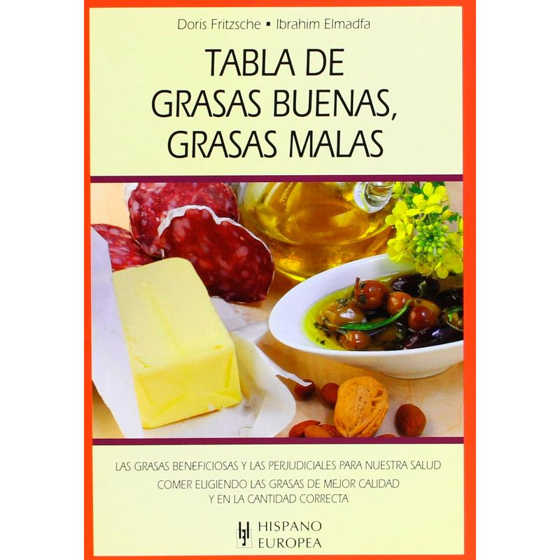 GENERICO - Tabla De Grasas Buenas, Grasas Malas
