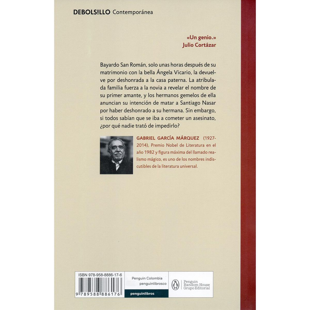 DEBOLSILLO - Crónica De Una Muerte Anunciada. Gabriel García Márquez