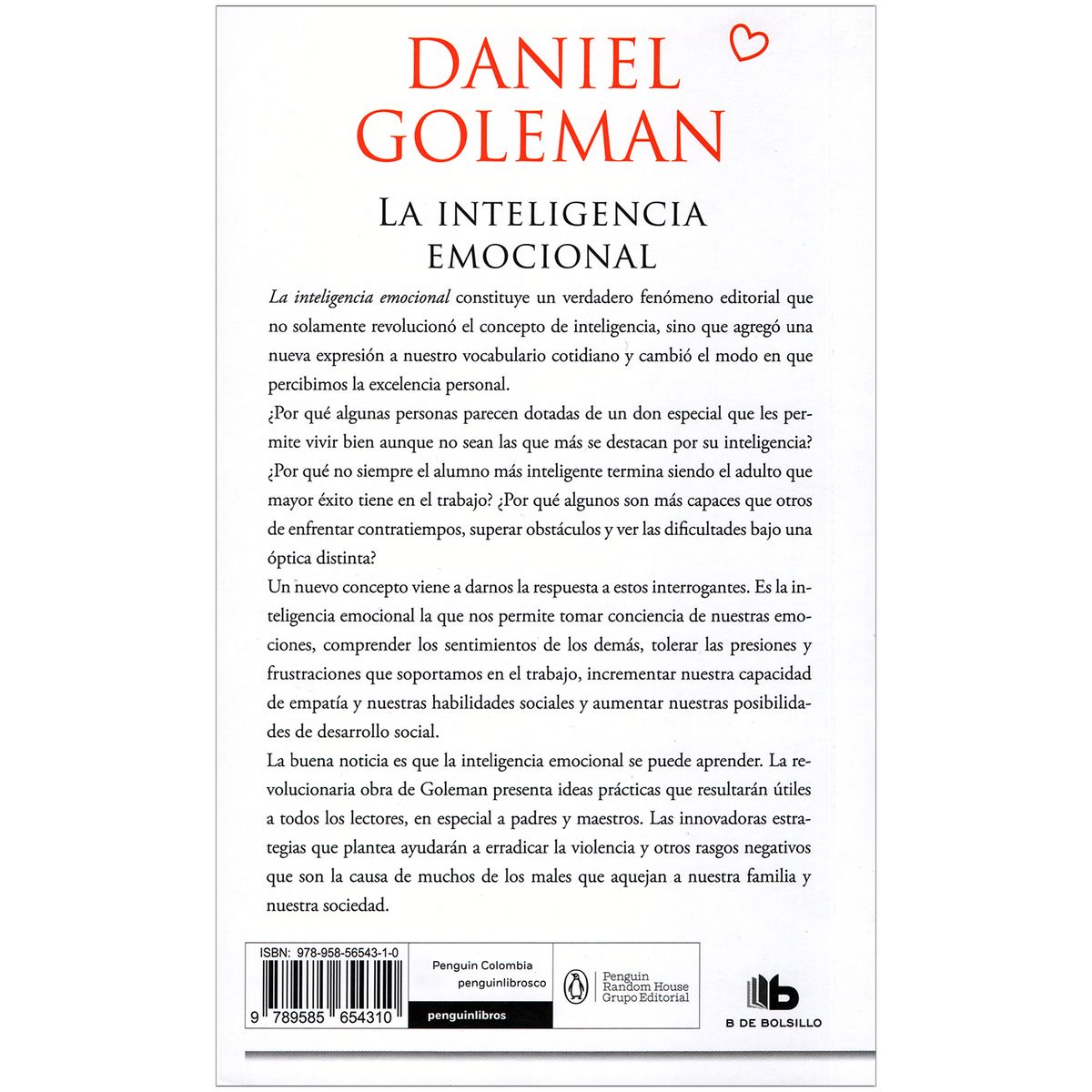 DEBOLSILLO - La Inteligencia Emocional. Daniel Goleman