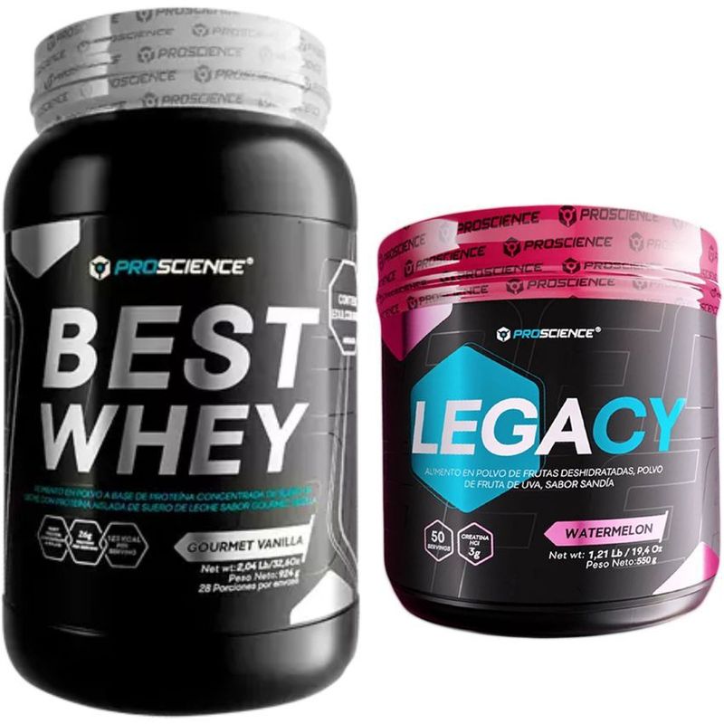PROSCIENCE - Best whey 2.04 lbs proscience Vainilla + legacy creatina