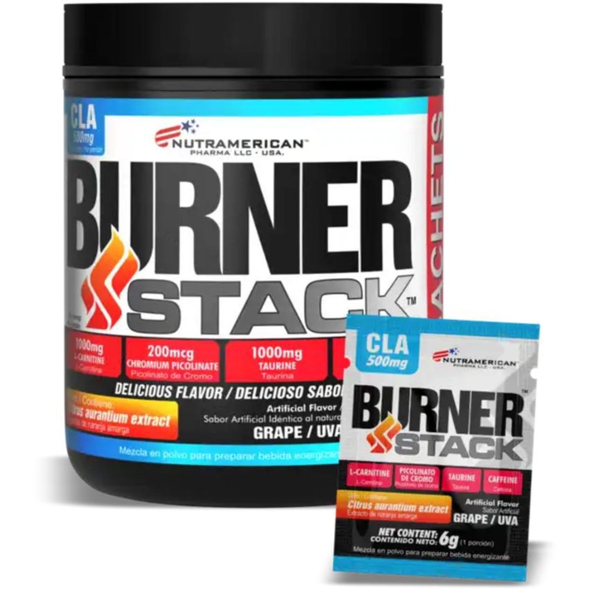 MEGAPLEX - Burner stack con cla y l-carnitina 50 sachets