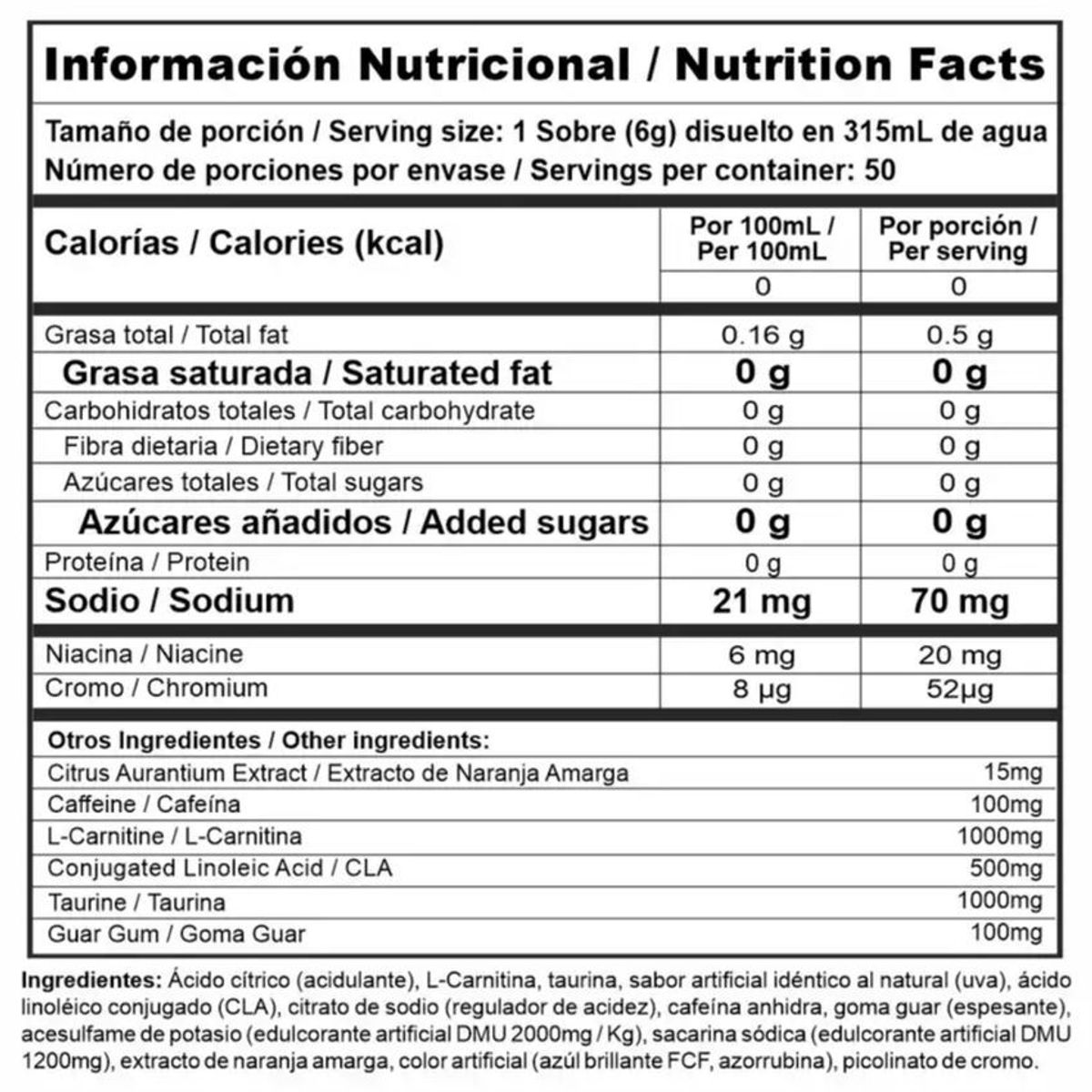 MEGAPLEX - Burner stack con cla y l-carnitina 50 sachets