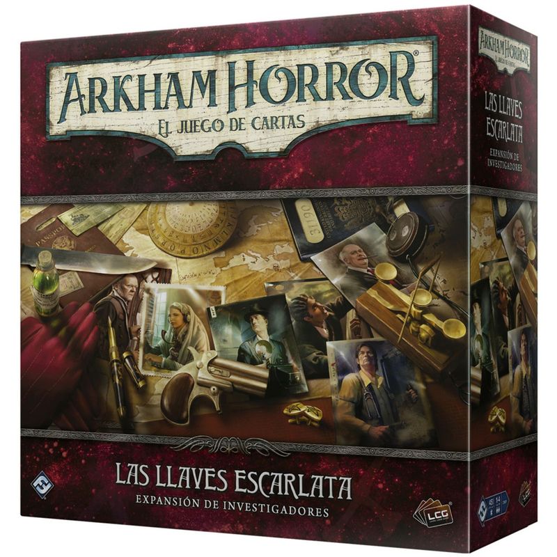 ASMODEE - Arkham Horror Las Llaves Escarlata Investiga Exp Español