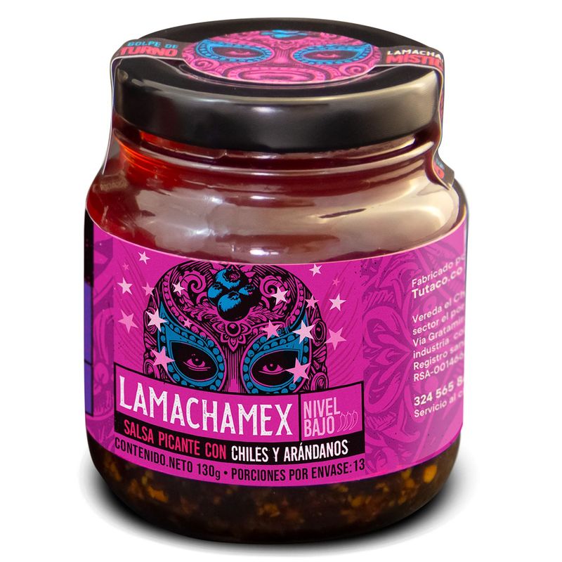 GENERICO - Salsa macha de arándanos picante medio - 130g