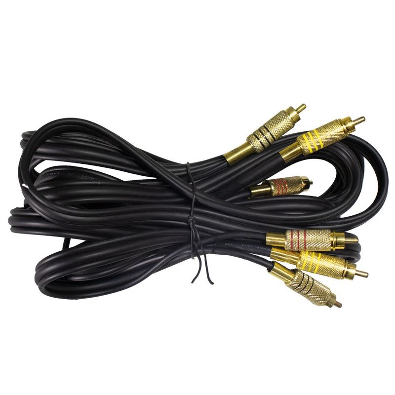 AVC - Cable de Audio AVC ETM3X3-GOLD 3x3 RCA Plug-Plug 35Mts.