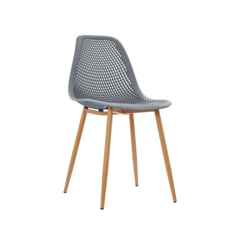 BONNO - Silla De Diseño Lotti II Gris Estr Metal Bonno