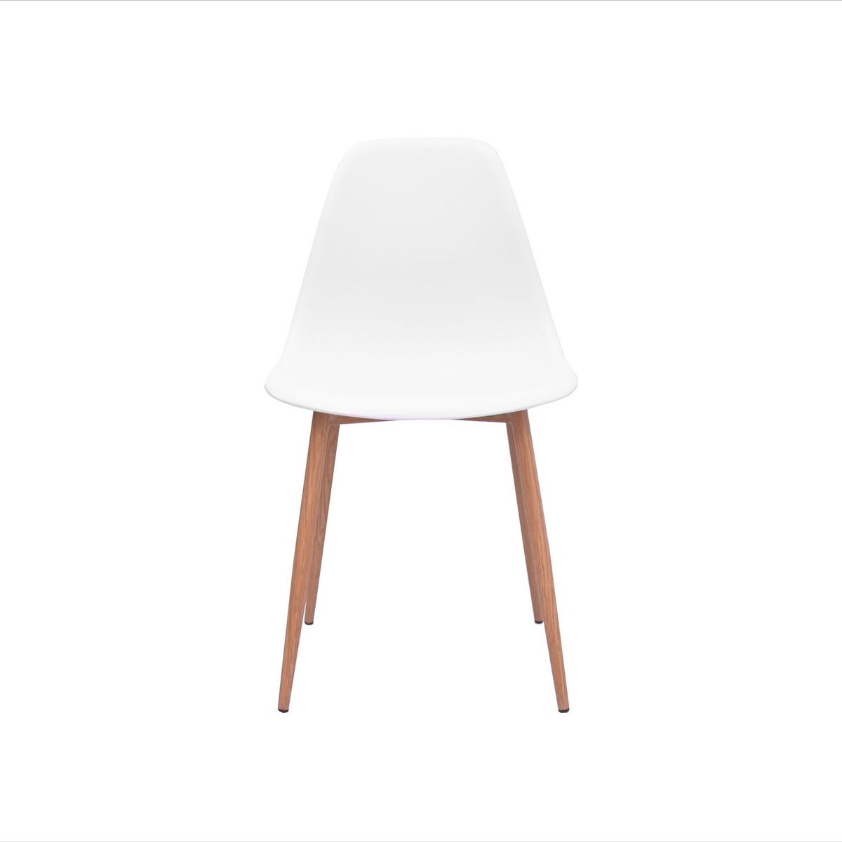 BONNO - Silla De Diseño Lotti Blanca Estr Metal Bonno