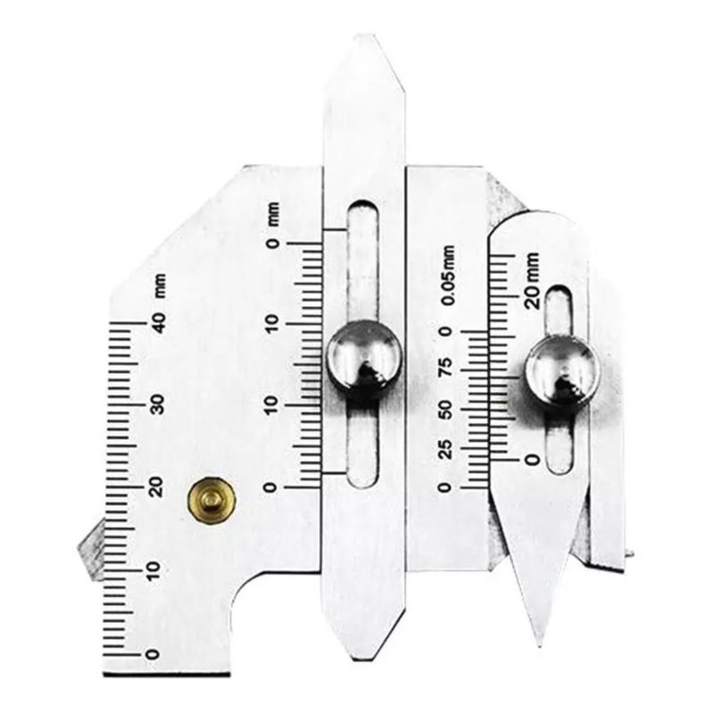 GENERICO - Calibrador De Soldadura Medidor multiusos Analogo Acero