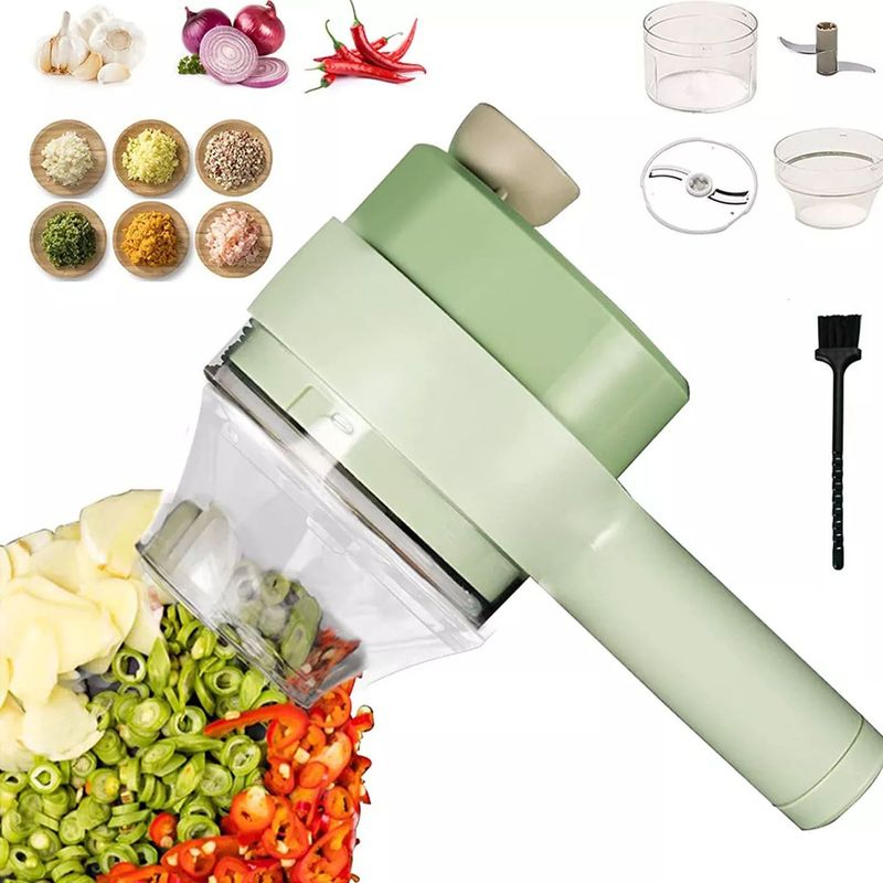 ONE PIXEL - Picador Eléctrico Mezclador Cortadora Verduras Y Alimentos 4 en 1