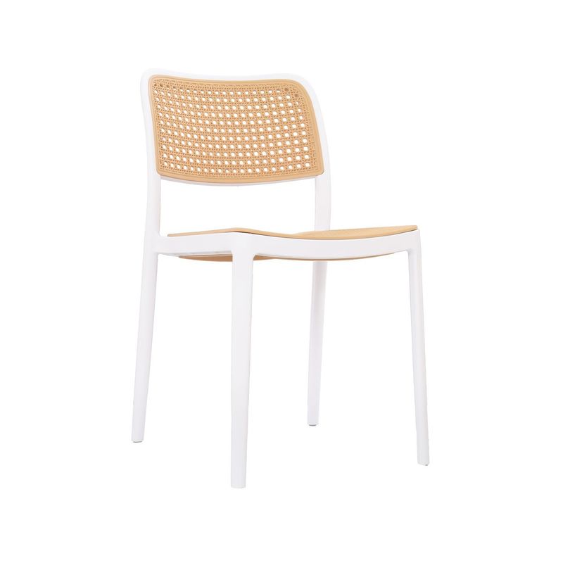 BONNO - Silla De Diseño Net Blanca Bonno