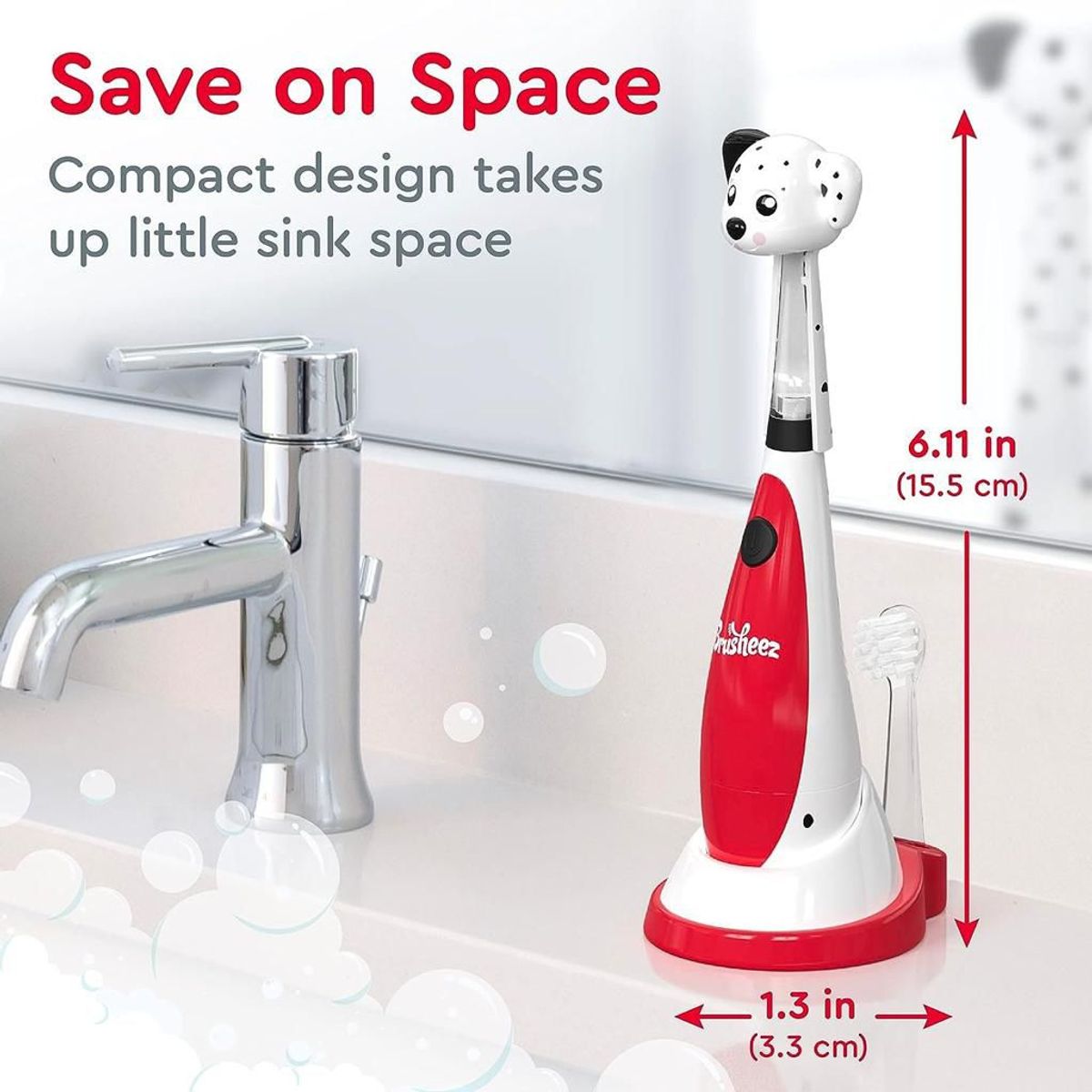 GENERAL - Cepillo De Dientes Sónico Brusheez  Para Niños - PERRITO