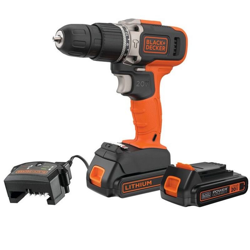 BLACK+DECKER - Taladro Inalámbrico Percutor 20v Black And Decker BCD704C1-B3