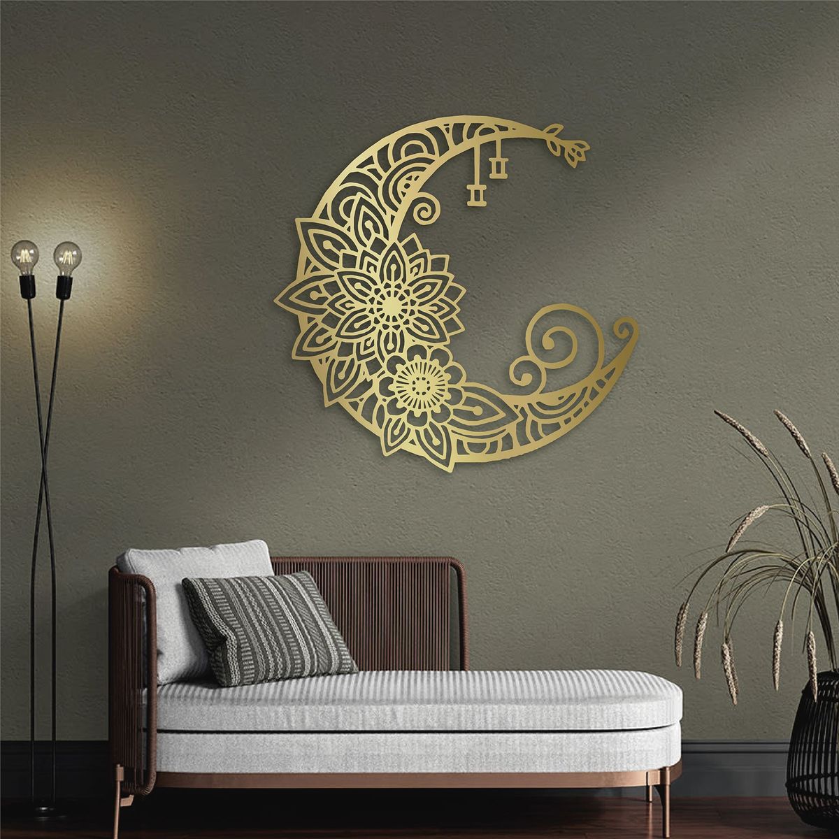 DE CASA - Calado Luna Eco - MDF - Dorado.