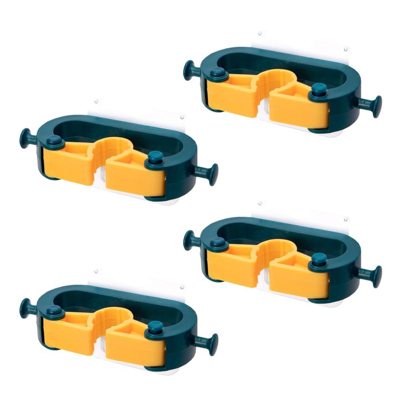 ESSENZA - Set X 4 Portaescoba Plastico Essenza Azul