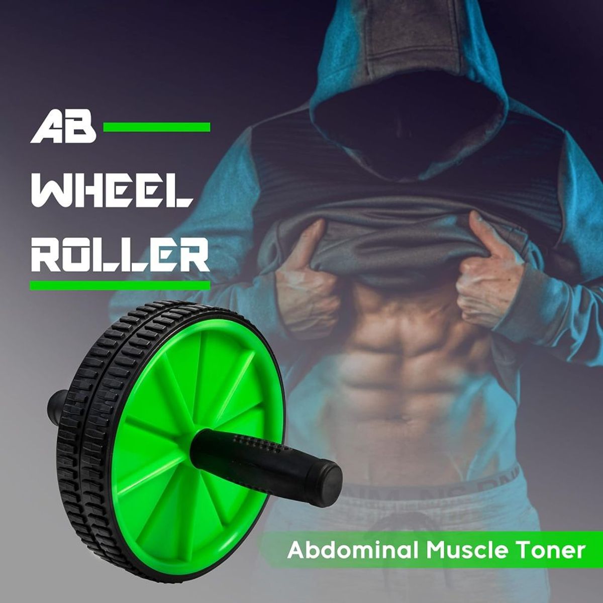 GENERICO - Rueda Abdominal Mango Antideslizante Tonifica Cuerpo Complet