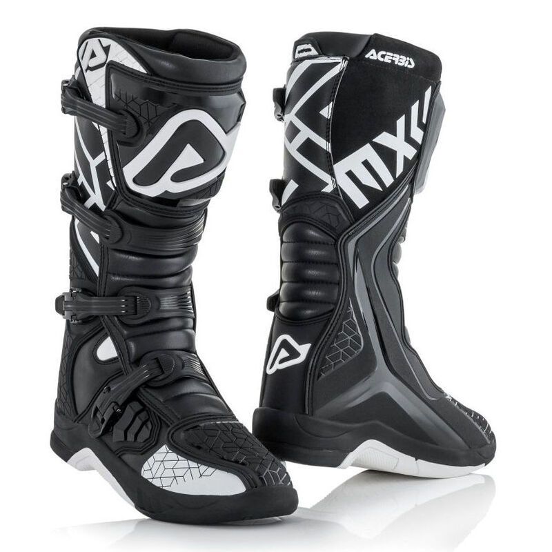 ACERBIS - BOTAS X-TEAM NEGRO  BLANCO TALLA 45 EU