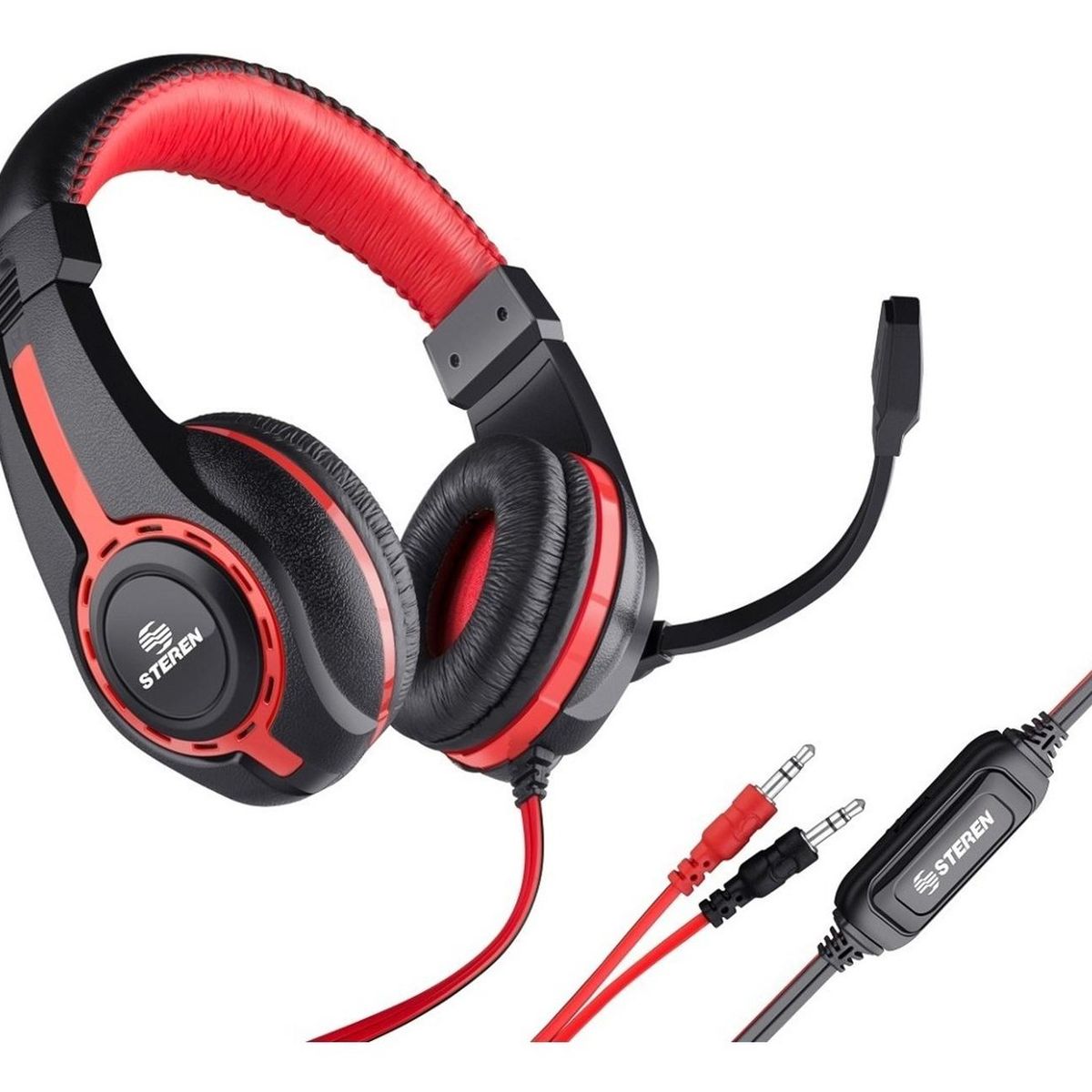 STEREN - Audífonos Multimedia Ultraconfort Con Control De - Aud-517 - Negro