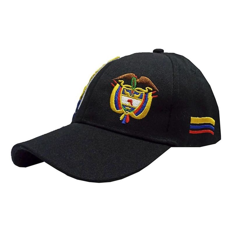 VELBROS - Gorra Colombia Cachucha Seleccion Golf Beisbol Hombre Mujer - Negro