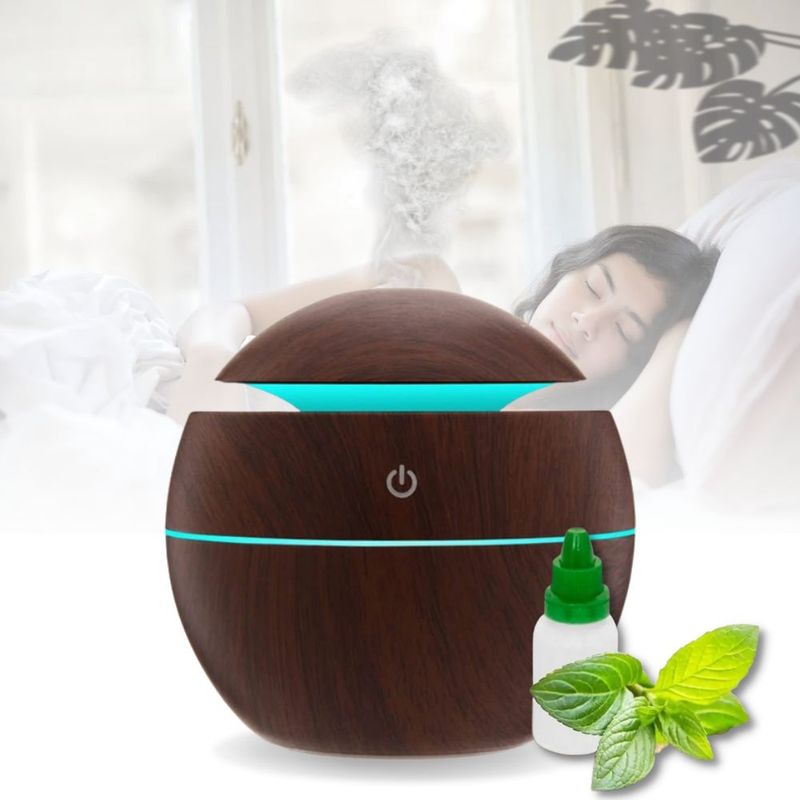 JAYSTORE - Humidificador Led Difusor Aromas Usb 7 Colores Oficina Hogar
