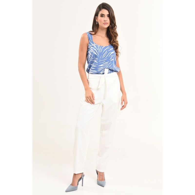 RAGGED - Pantalon londres Blanco Ragged