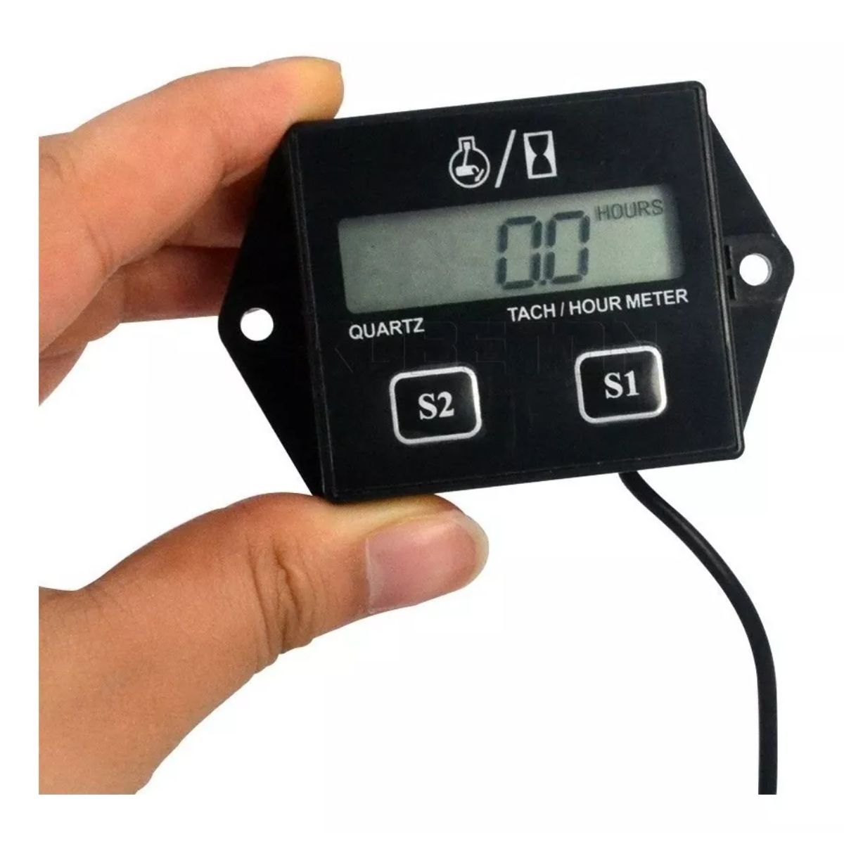 GENERICO - Tacómetro RPM y Horómetro Digital para Motores Gasolina 2 y 4 Tiempos