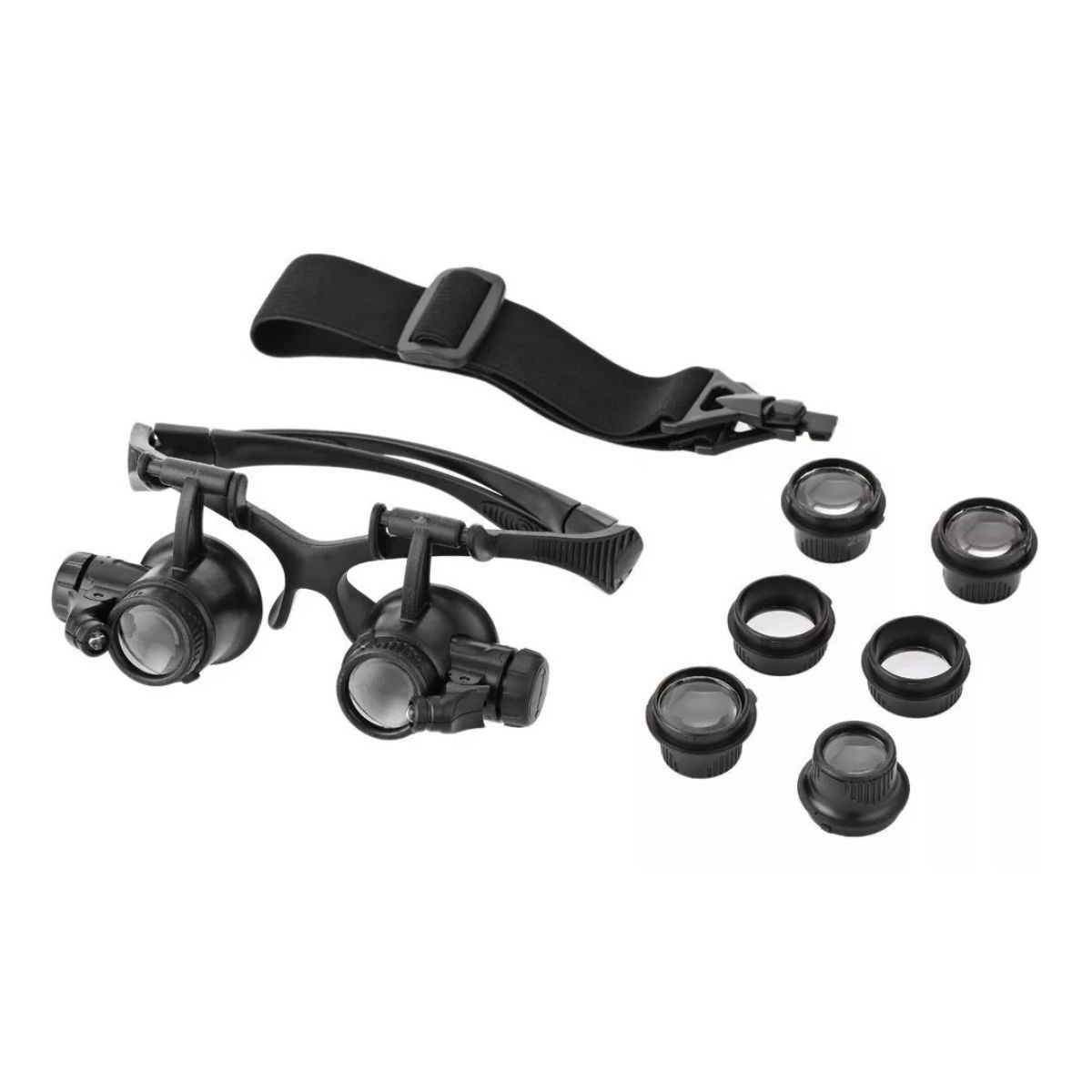 GENERICO - Gafas Lupa Relojero Joyero Electronica Con Led 10 15 20 25x