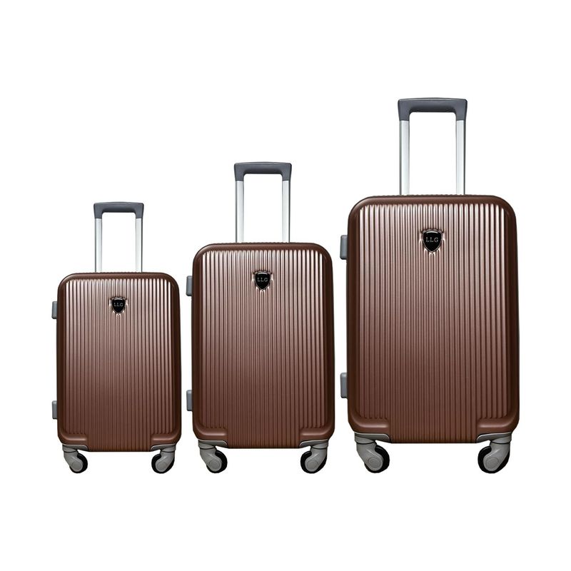 LLG LIULANGGOU - Set X3 Maletas De Viaje En Plástico (18 / 22 / 26 Pulgadas)