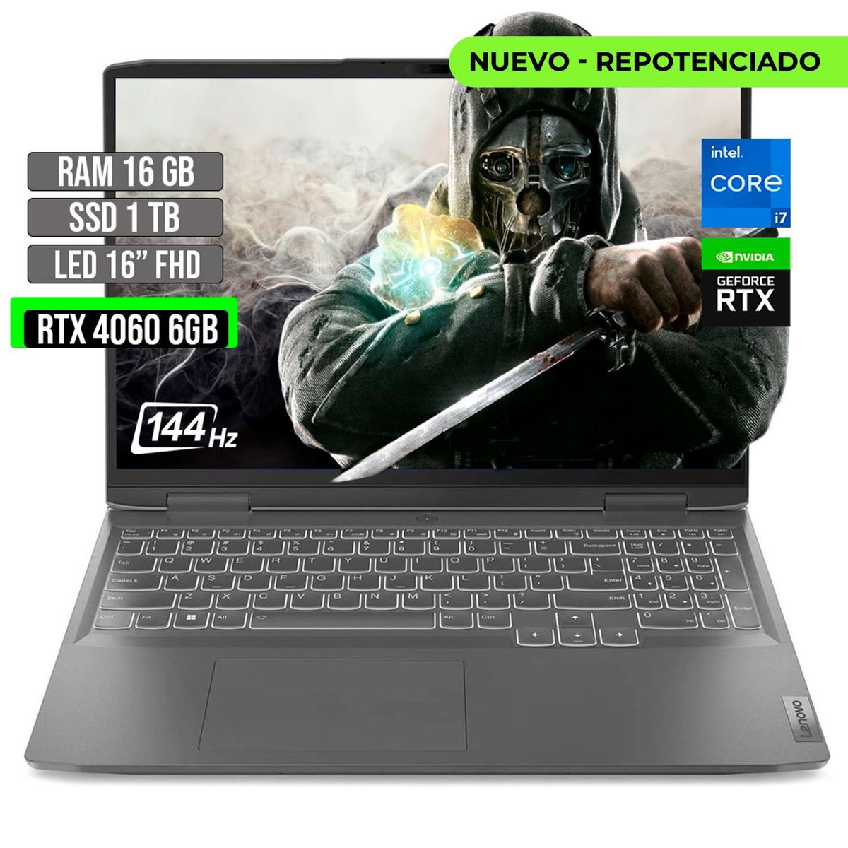 Lenovo - LENOVO LOQ INTEL CORE I7-13620H SSD 1TB RAM 16GB RTX 4050 6GB LED 16" FHD 144Hz