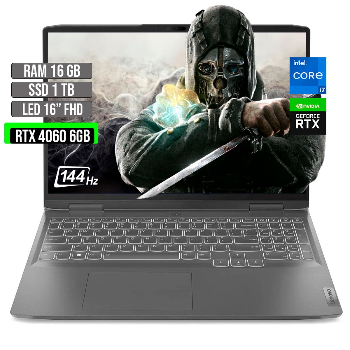 Lenovo - LENOVO LOQ INTEL CORE I7-13620H SSD 1TB RAM 16GB RTX 4050 6GB LED 16" FHD 144Hz