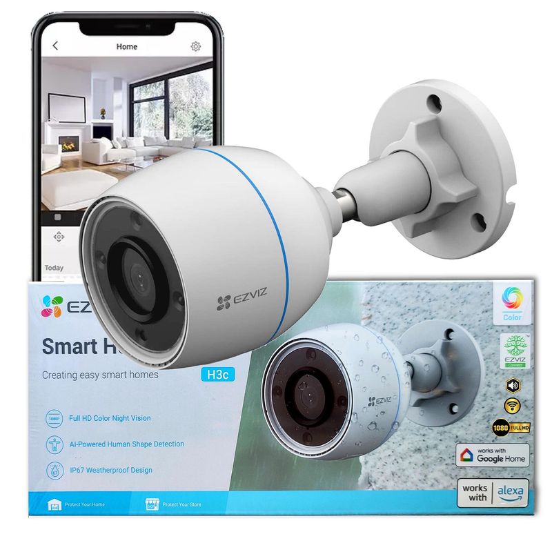 EZVIZ - CÁMARA DE SEGURIDAD WIFI EZVIZ EXTERIOR 1080P IP67 INTELIGENTE
