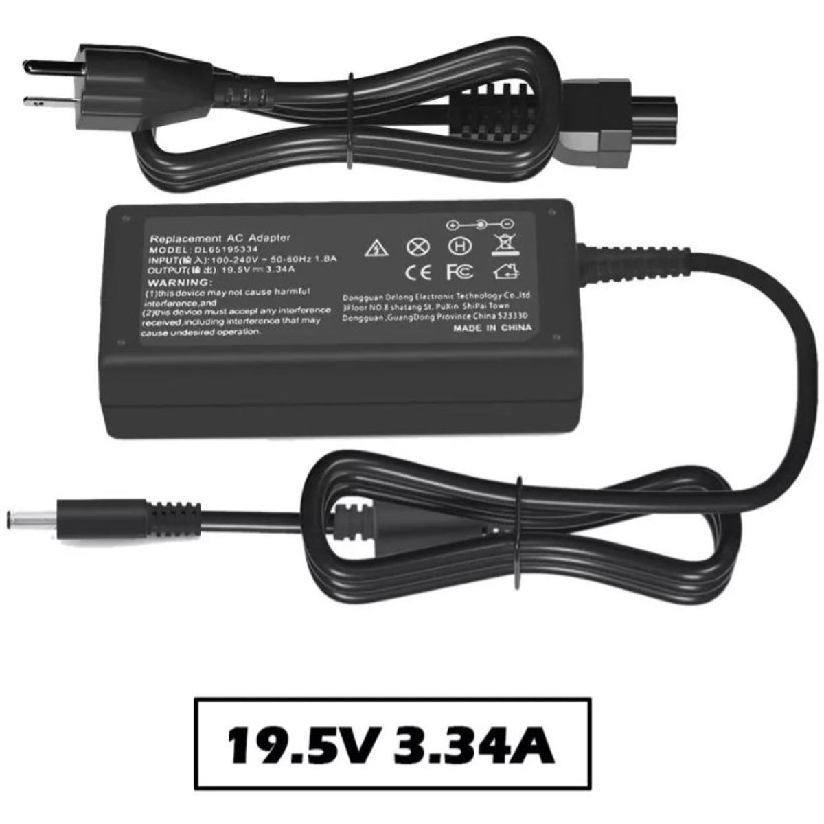 GENERICO - Cargador Para Portátil Dell 195v - 334a Punta Aguja-mini