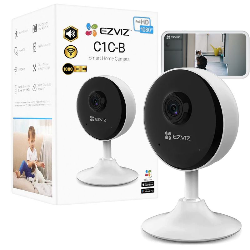 EZVIZ - CÁMARA DE SEGURIDAD WIFI EZVIZ 1080P MICROFONO Y ALTAVOZ
