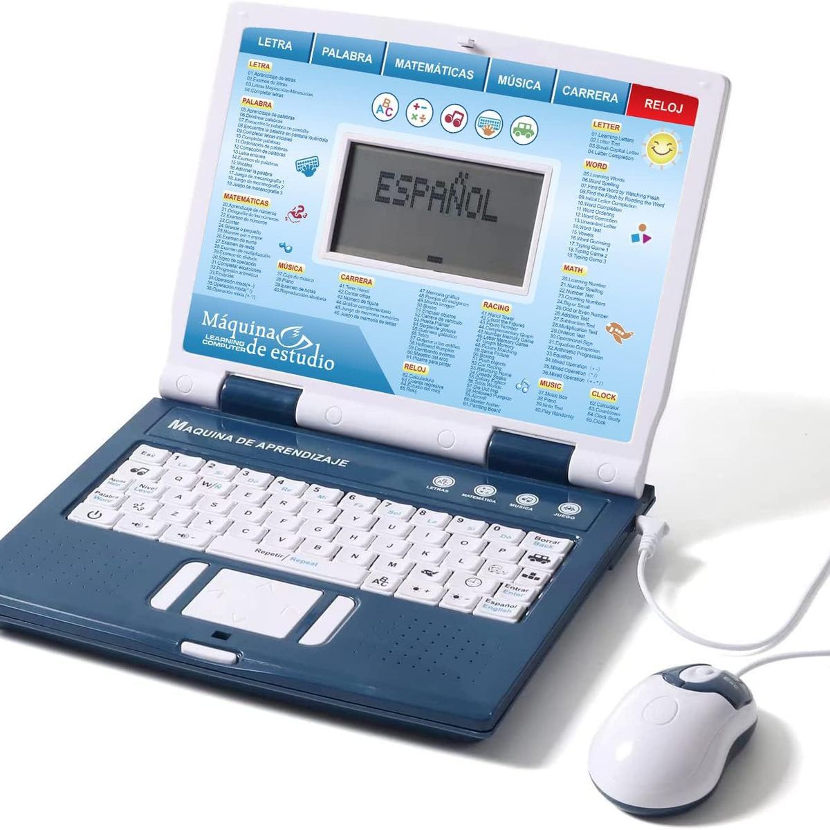 GENERICO - Computadora Portátil Educativa Españo/inglés - AZUL