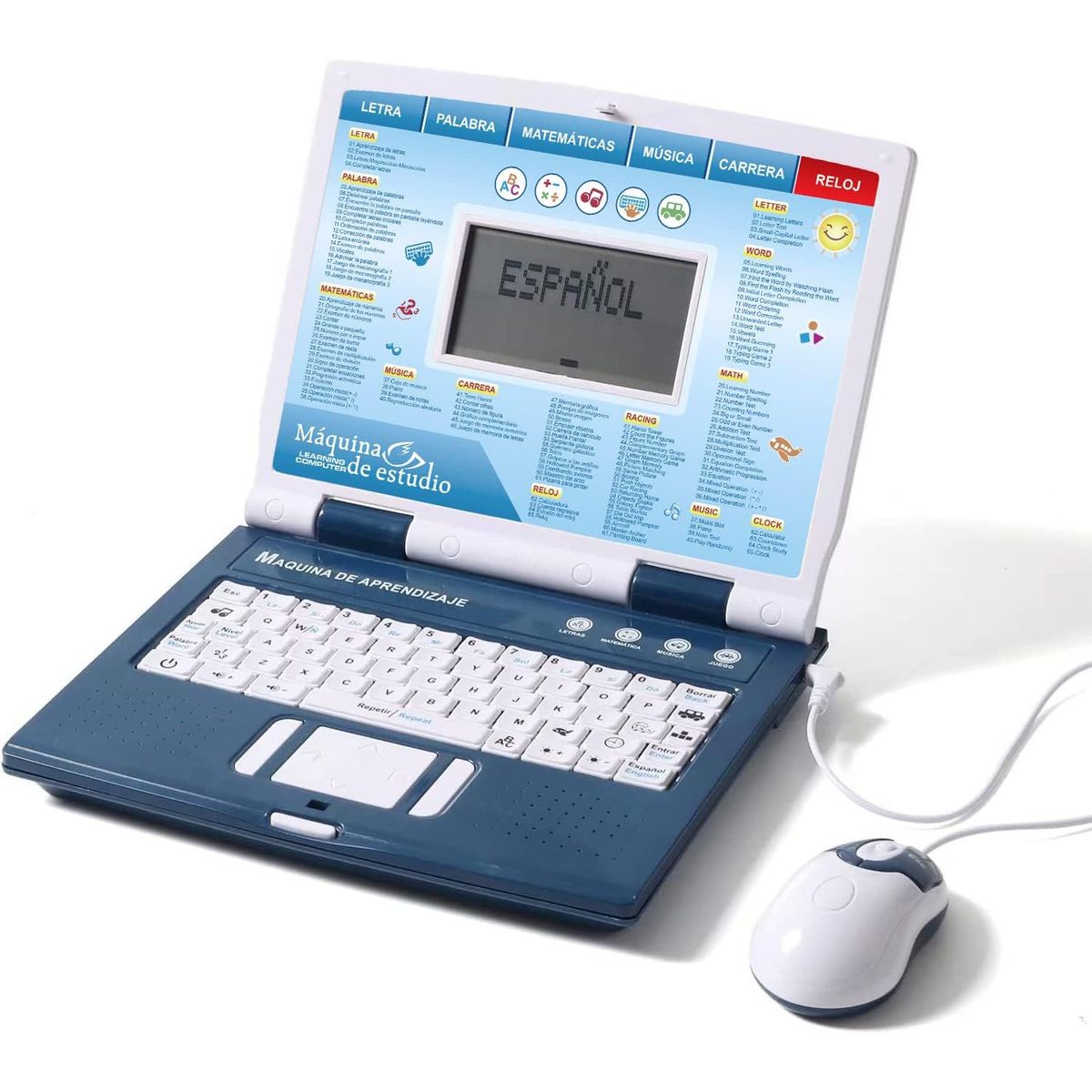 GENERICO - Computadora Portátil Educativa Españo/inglés - AZUL