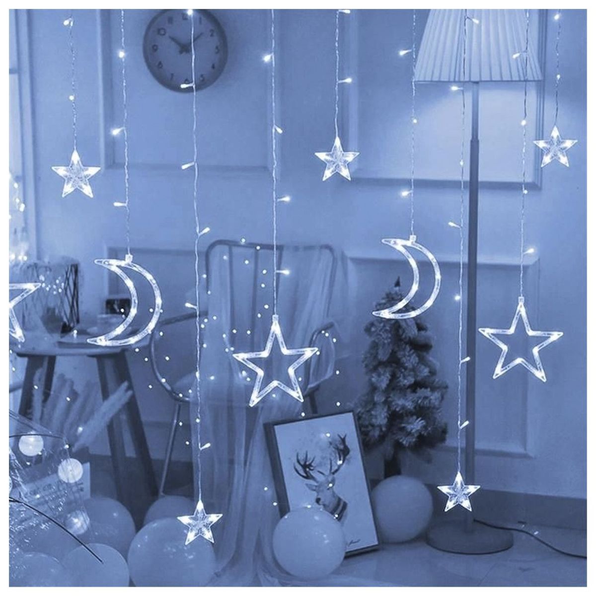 MULTIPLACE COLOMBIA - Luces de navidad decorativas para con figuras de estrellas