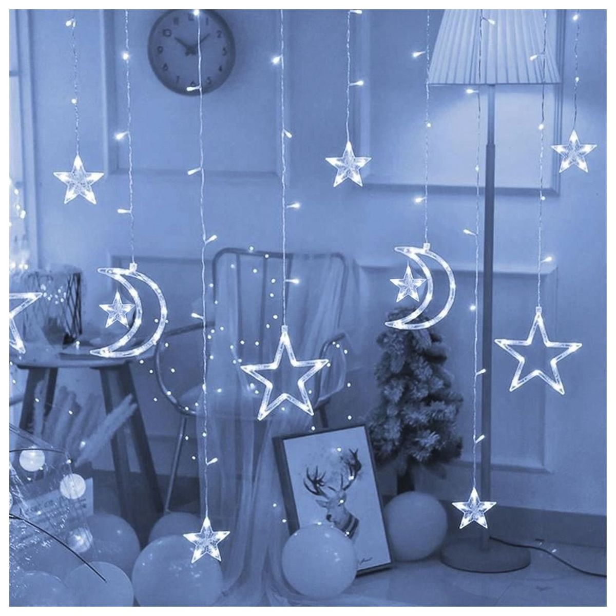 MULTIPLACE COLOMBIA - Luces de navidad decorativas para con figuras de estrellas-