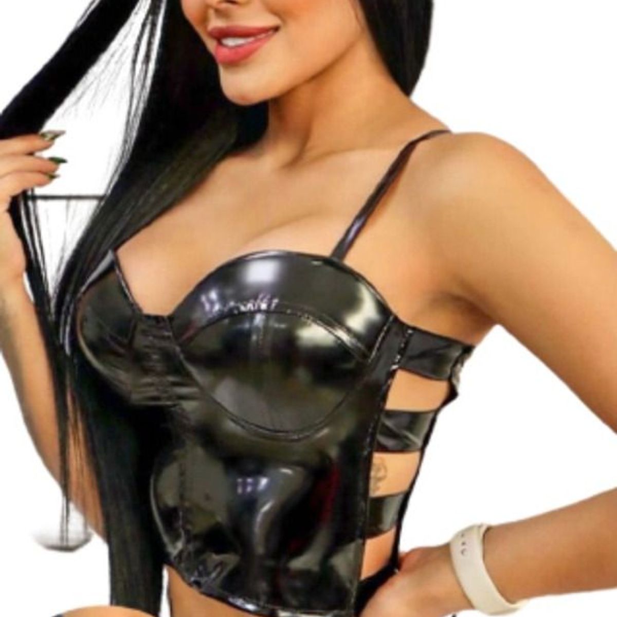 RAINBOW MODA - Corset Para Mujer Corto Blusa Crop Dama Cropped