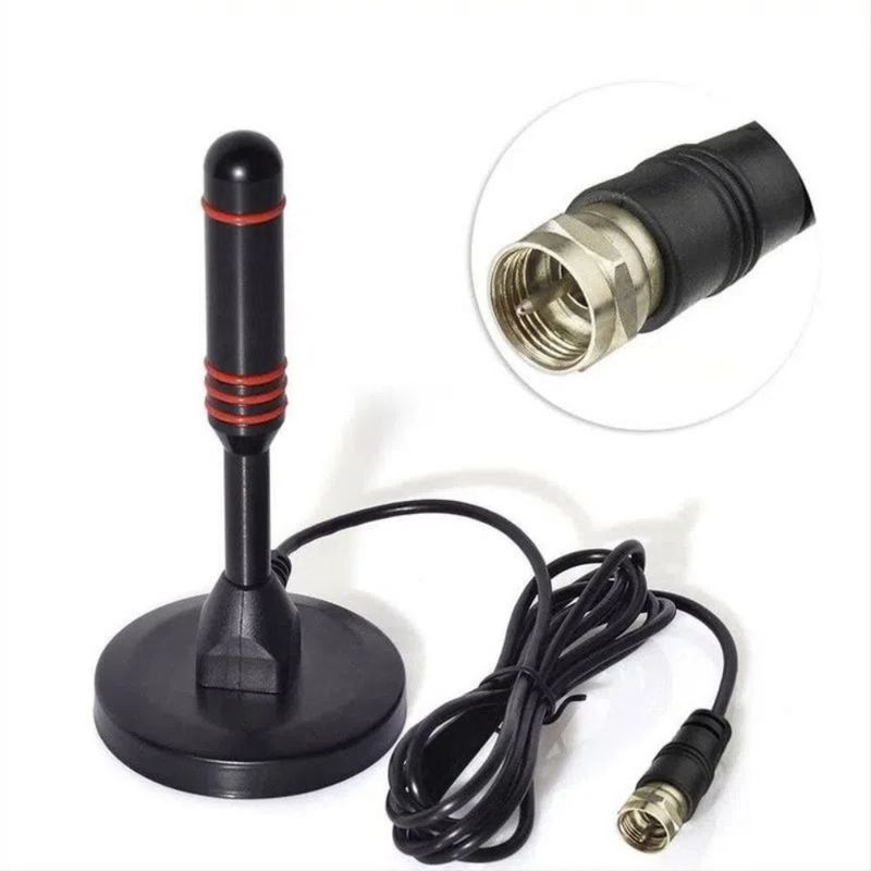 NIATEC - Antena Tdt Hdtv Tv Digital X5mt Niatec Negra.
