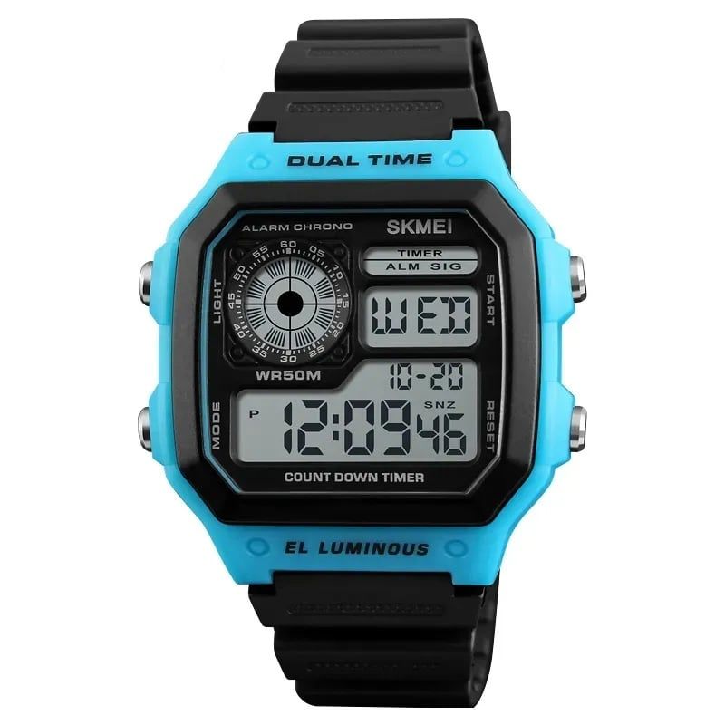 SKMEI - Reloj de Caballero Skmei Digital Original en resina y Caja Plastica