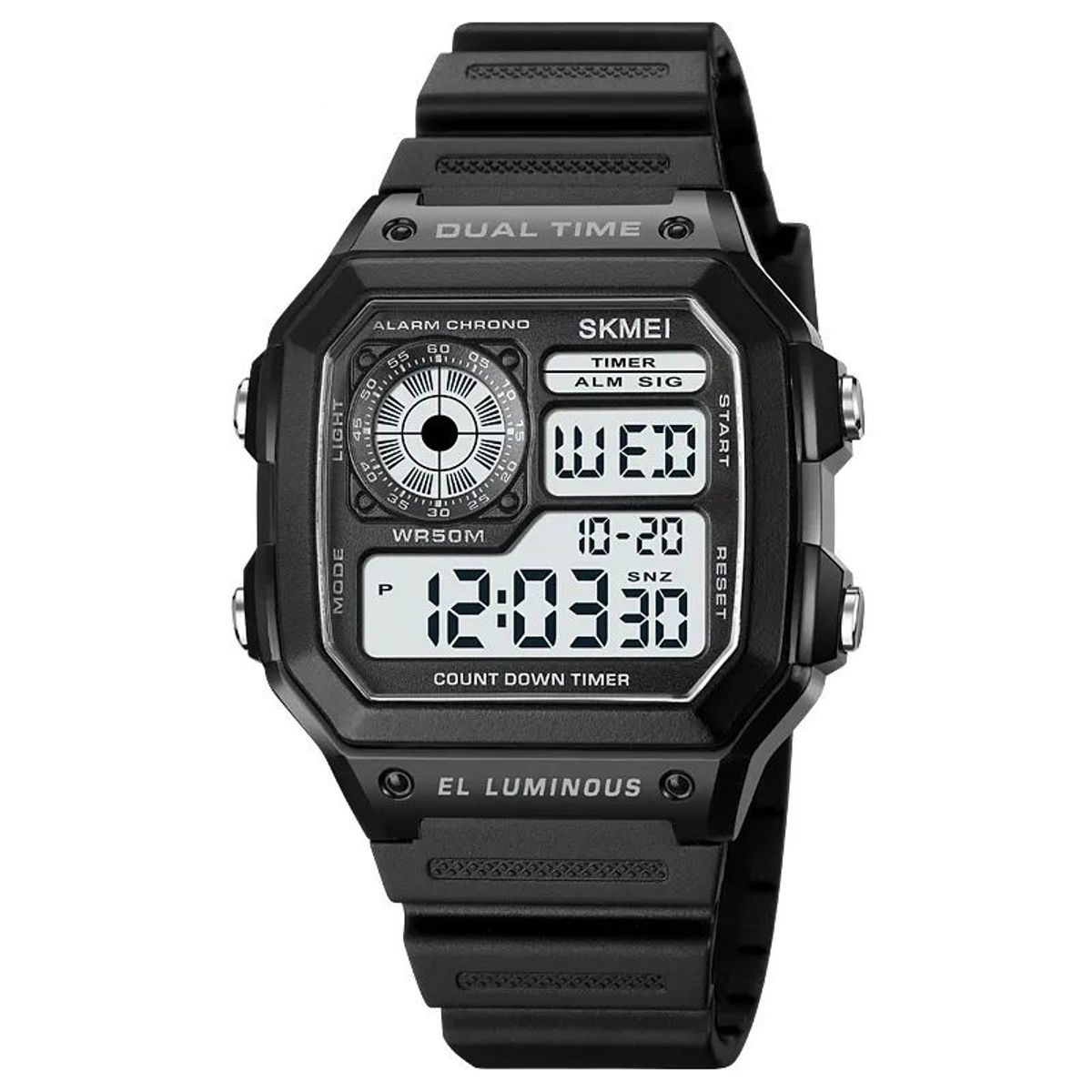 SKMEI - Reloj de Caballero Skmei Digital Original en resina y Caja Plastica