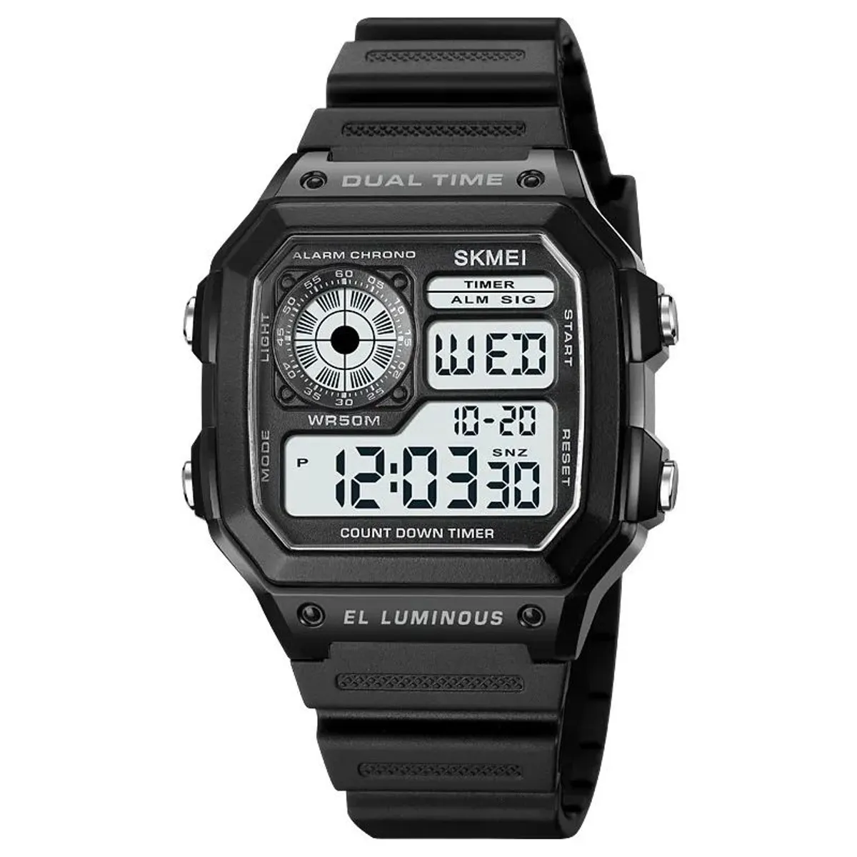 SKMEI - Reloj de Caballero Skmei Digital Original en resina y Caja Plastica