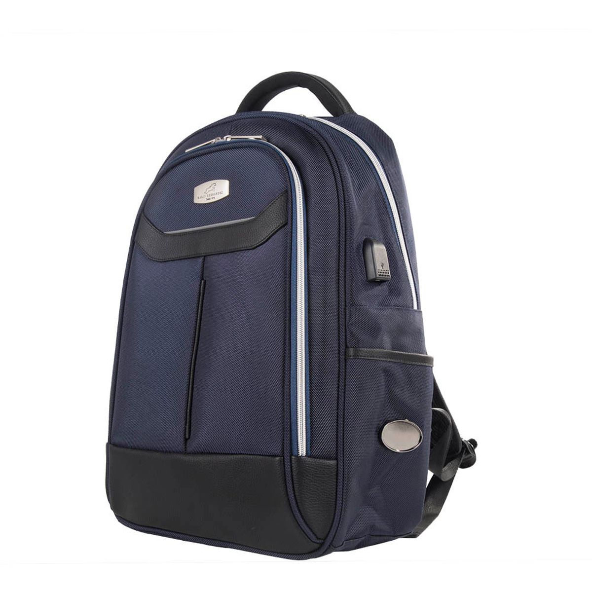 MARIO HERNANDEZ - Morral Curvo Dos Cremalleras Azul Urban